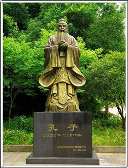 孔子銅雕塑