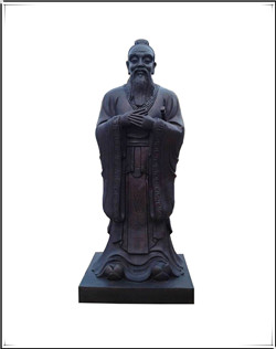 鑄銅孔子擺件