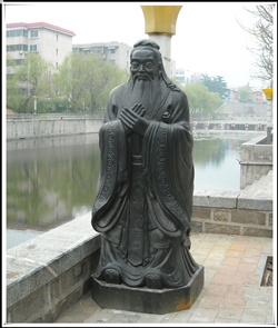 公園孔子雕像